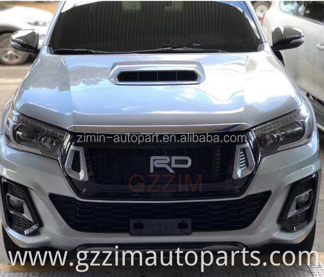 high quality car front facelift upgrade kit used for fortuner 2004 2008 2012 upgrade to 2015+